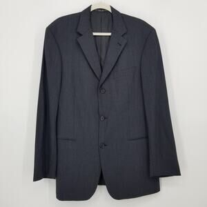 Hugo Boss Einstein‎ Sigma Pure Wool Suit Coat 40L Mens 3 Button Blazer Charcoal